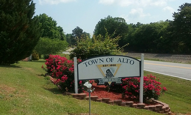 City Hall Town Sign