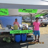 Lemonade, Candy Apple, and Mango stand